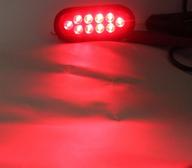🚦 улучшите безопасность грузовика и прицепа с autosmart 2 шт. красный овальный герметичный набор светодиодных указателей поворота и стояночных огней, включающий светильник, герметик и разъем (светодиодный указатель поворота, стоп-сигнал и задний фонарь) логотип