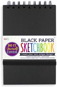 img 3 attached to 📚 OOLY DIY Cover Sketchbook: 5 x 7.5 Inches Black Paper Drawing Book for Kids, Adults, Artists | Ideal for Gel Pens, White Pencils, Ooly Paints, and More!