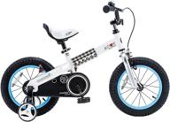 🚲 royalbaby kids bike honey buttons: 12-18 inch, 3-9 years old with training wheels, kickstand - red, blue, green, purple, pink - boys and girls bicycle логотип