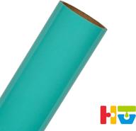 🎨 hassle-free htv crafts easy260 pu iron-on kit for cricut & cameo – cut, weed, transfer easily! (turquoise blue, 12"x5ft) logo