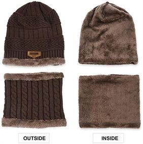 img 2 attached to Slouchy Circle Winter Beanie for Girls & Boys - Optimized Accessories for Cold Weather