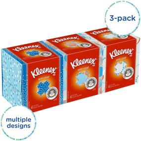 img 3 attached to Профессиональные салфетки Kleenex Premium для лица в кубе для бизнеса: белый, 3 коробки / пачка - необходимо для офисного использования