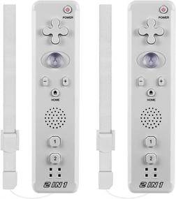 img 4 attached to 🎮 LUXMO PREMIUM 2 in 1 Wii Controller Motion Plus 2 Packs - Replacement Remote Game Controllers for Wii Wii U Console, White - Includes Wrist Strap