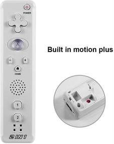 img 3 attached to 🎮 LUXMO PREMIUM 2 in 1 Wii Controller Motion Plus 2 Packs - Replacement Remote Game Controllers for Wii Wii U Console, White - Includes Wrist Strap