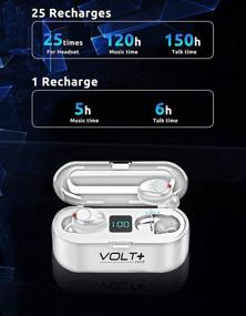 img 1 attached to 🎧 VOLT PLUS TECH Wireless Bluetooth Earbuds V5.0 for Samsung Galaxy A11/A51/A71/5G/71s 5G UW with LED Display, Mic, 8D Bass, F9 TWS, IPX7 Waterproof/Sweatproof, 2000mAh Powerbank