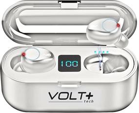 img 4 attached to 🎧 VOLT PLUS TECH Wireless Bluetooth Earbuds V5.0 for Samsung Galaxy A11/A51/A71/5G/71s 5G UW with LED Display, Mic, 8D Bass, F9 TWS, IPX7 Waterproof/Sweatproof, 2000mAh Powerbank