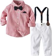 gentleman boys' clothing set with moyikiss studio clothes suspender logo