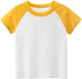 img 3 attached to 👕 Майки для мальчиков PTPuke из хлопка с круглым вырезом - Одежда и нижнее белье для мальчиков