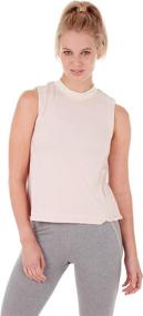 img 4 attached to 👚 Women's Prasada Tank: Satva Super Soft Organic Cotton Cross Back Round Neck Tank Top