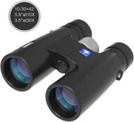 borio hd 10-30x42 zoom roof prism binoculars for adults with universal phone adapter – ideal for bird watching, travel, stargazing, hunting, concerts, and sports logo