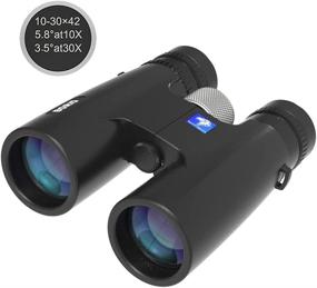 img 4 attached to Borio HD 10-30X42 Zoom Roof Prism Binoculars for Adults with Universal Phone Adapter – Ideal for Bird Watching, Travel, Stargazing, Hunting, Concerts, and Sports