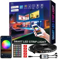 nexlux wifi led strip lights - 32.8ft 300 leds | waterproof smart phone controlled light strip led kit | 5050 led lights | compatible with android, ios, alexa, and google assistant логотип