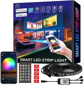 img 4 attached to Nexlux WiFi LED Strip Lights - 32.8ft 300 LEDs | Waterproof Smart Phone Controlled Light Strip LED Kit | 5050 LED Lights | Compatible with Android, iOS, Alexa, and Google Assistant