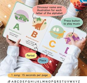 img 3 attached to 📚 Книга песен для детей "Динозавры АБВ от Cali's Books: Интерактивные звуки для младенцев и малышей от 1 до 4 лет. Лучшая обучающая игрушка для детей!