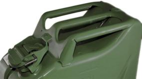 img 1 attached to Wavian USA JC0010KVS Authentic NATO Jerry Fuel Can And Spout System Khaki (10 Litre)