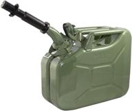 wavian usa jc0010kvs authentic nato jerry fuel can and spout system khaki (10 litre) logo