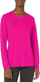 img 2 attached to 🏋️ Hanes Women's Sport Cool Dri Performance Long Sleeve T-Shirt: Stay Cool and Comfortable While Working Out