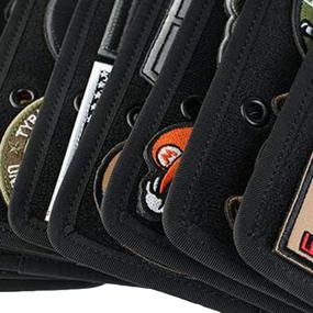 img 3 attached to 📚 Efficient Flip-Page Patch Book: Tactical Patches Organizer & Display Board in Black - Organize and Showcase Your Collection with Removable Ring Binders