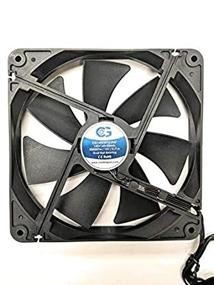 img 1 attached to Optimized for SEO: Waterproof IP67 High Airflow 140mm (140x140x25) Fan by Coolerguys