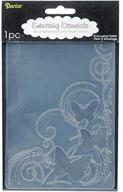 🦋 darice 1216-64 embossing folder, 4.25 x 5.75-inch, butterfly swirls logo