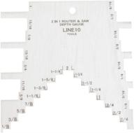 📐 enhance precision with the versatile 2 in 1 step depth gauge for router and table saw logo