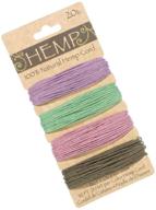 🎨 craft county vintage multicolor 100% hemp cord set – ideal for jewelry making, décor, scrapbooking, 120 feet length logo