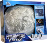 enhance your room with super moon in my room remote control wall décor night light & sound logo