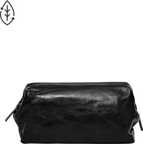 img 1 attached to 🧳 Fossil Men's Leather Travel Toiletry Bag Shave Dopp Kit: Stylish and Practical Travel Companion