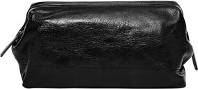 img 3 attached to 🧳 Fossil Men's Leather Travel Toiletry Bag Shave Dopp Kit: Stylish and Practical Travel Companion