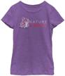 disney girls t shirt purple x large girls' clothing logo