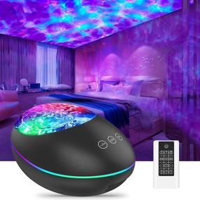 img 4 attached to 🌊 Lobkin Ocean Wave Night Light Projector with Bluetooth Music Player - Ideal for Kids Room Decoration and Soothing Sleep