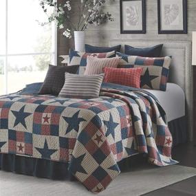 img 4 attached to 🛏️ King Size Quilt Bedding Set by Virah Bella - Mountain Cabin Gray Print Lightweight Reversible Quilt with 2 Matching Pillow Shams - Cozy & Beautiful Lodge-Themed Bedding