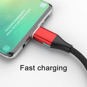 img 3 attached to 🔌 Improved Generation NetDot Magnetic Charging Cable, Enhanced Nylon Braided 2-in-1 Magnetic Phone Charger for USB-C and Micro USB Devices and Phones - 6.6ft/3 Pack, Vibrant Red