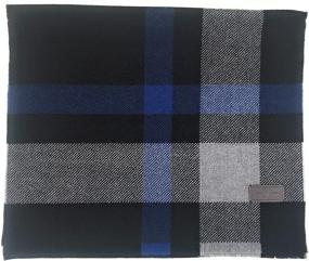 img 1 attached to 🧣 Hickey Freeman Merino Patterned Scarf: Elevate Your Style with Men's Accessories