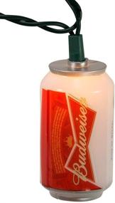 img 3 attached to 🍺 Sparkling Budweiser Kurt Adler 10-Light Can Light Set: Illuminate in Style!