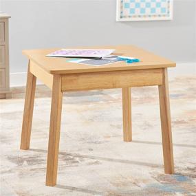 img 2 attached to Versatile Melissa & Doug Wooden Square Table: Ideal for Kids' Furniture and Playroom Furnishings