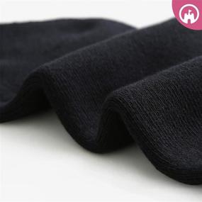 img 3 attached to Women's Cotton Calf Crew Socks 6 Pack - Thick Cushion Athletic Long Socks for Running & Everyday Wear, Sizes 6-8/8-10/10-13