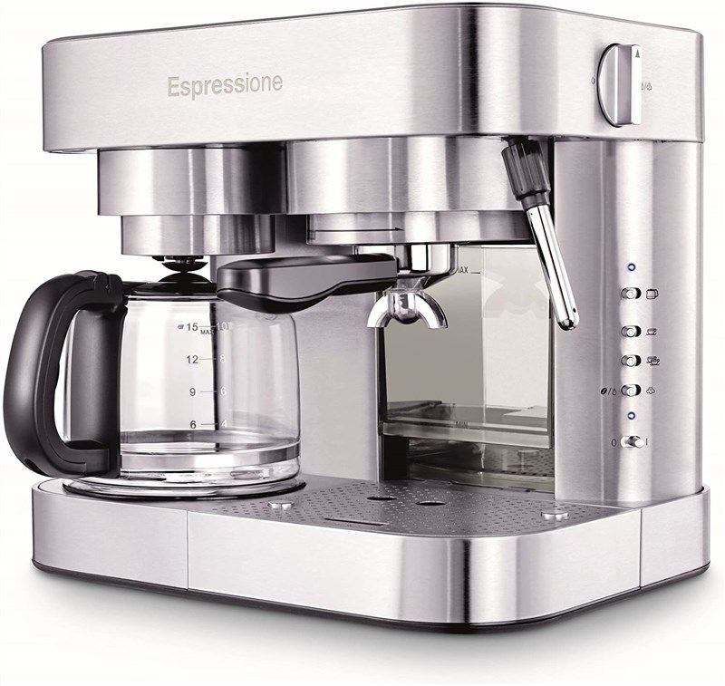 espressione em 1040 stainless machine espresso 로고
