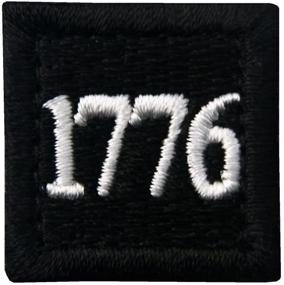 img 4 attached to 1776 American Independence Emblem Tactical USA Morale Patch - Black - Fastener Hook&Loop Applique