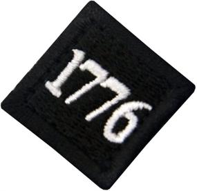 img 2 attached to 1776 American Independence Emblem Tactical USA Morale Patch - Black - Fastener Hook&Loop Applique