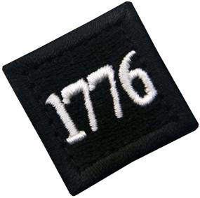 img 3 attached to 1776 American Independence Emblem Tactical USA Morale Patch - Black - Fastener Hook&Loop Applique