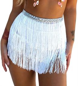 img 4 attached to Womens Sequin Tassel Festival White 2 Sports & Fitness in Other Sports