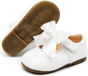 img 4 attached to 👠 Adorable Toddler Baby Girl Ballet Flats for Special Occasions: Soft Sole Mary Jane Crib Princess Shoes