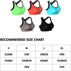 img 1 attached to 🏋️ EMY Women's Space Dye Racerback Sports Bra - Pack of 1, 2, 3, or 5 - Removable Pads for Yoga, Running, Fitness, Workout