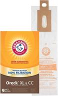 🔋 arm & hammer oreck xl & cc premium allergen vacuum bag - pack of 9 логотип