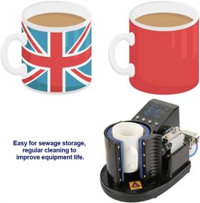 img 2 attached to 🔌 110V Pneumatic Auto Mug Transfer Sublimation Heat Press Machine ST-110 with US Plug – Black Color for Mugs & Cups