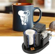 🔌 110v pneumatic auto mug transfer sublimation heat press machine st-110 with us plug – black color for mugs & cups logo