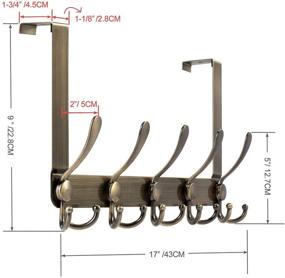 img 3 attached to Antique Stainless Hanging Bathroom Organizer: Effortlessly Elegant Storage Solution