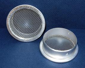 img 1 attached to Package of 4 Round Open Screen Vent - Mill - 3 Inch