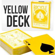 🃏 experience the magic: yellow playing cards bicycle deck by magic makers логотип